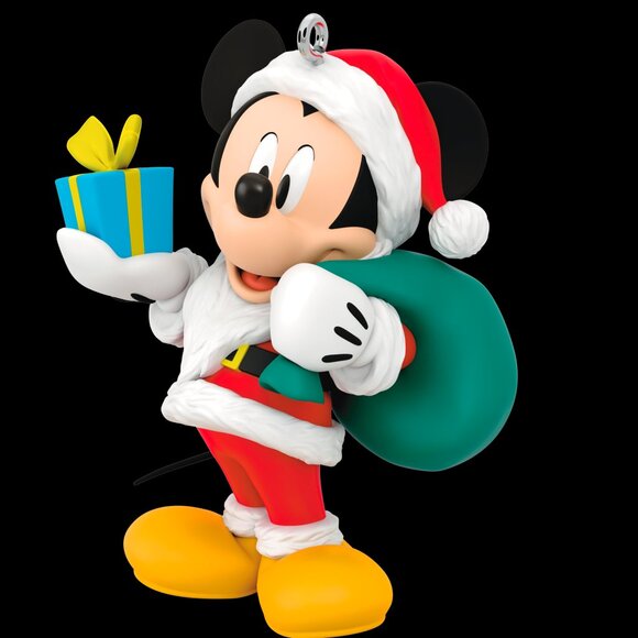 Hallmark's "All About Mickey!" ornament 2024 Santa Mickey Mouse Collectible - Picture 2 of 6